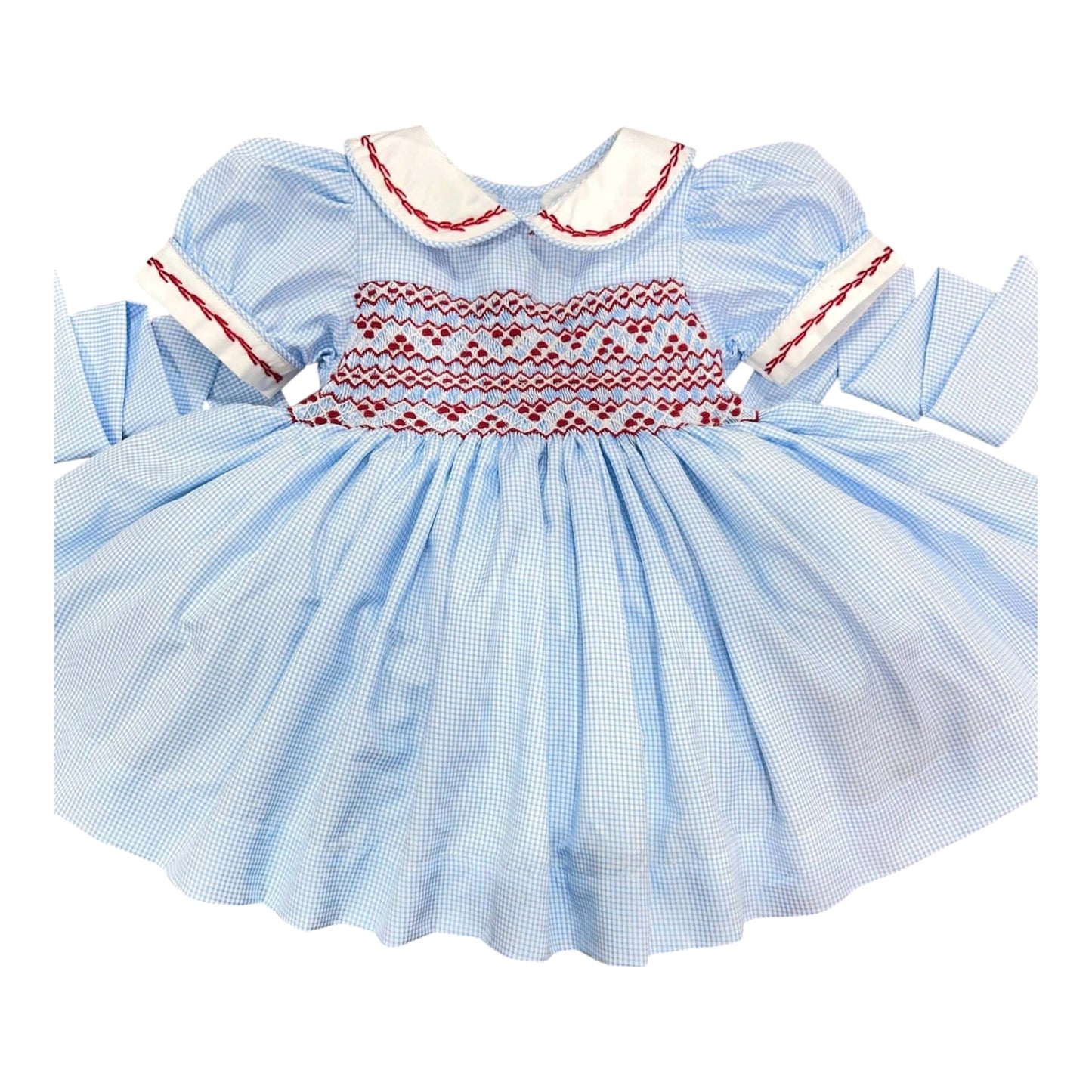 Girls blue&red dress