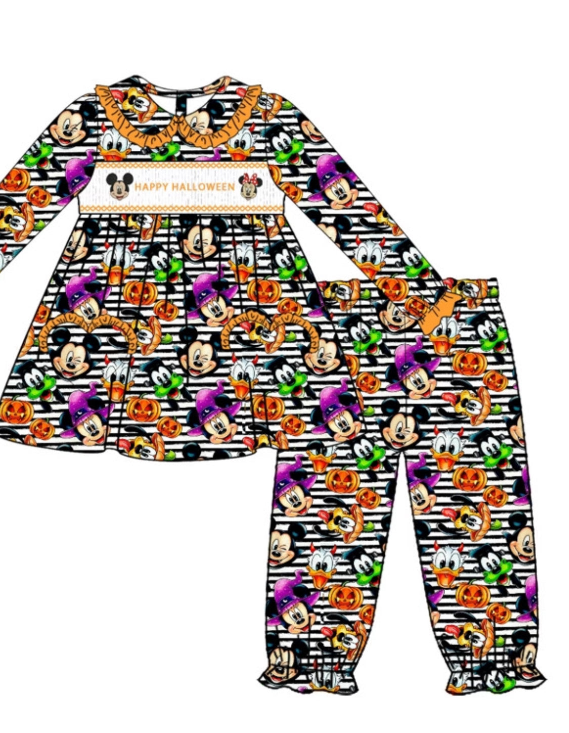 Girls Halloween Disney pj set