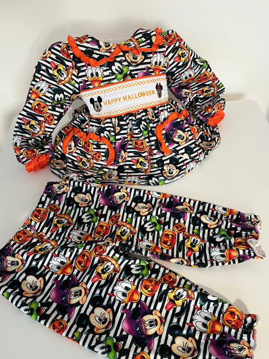 Girls Halloween Disney pj set