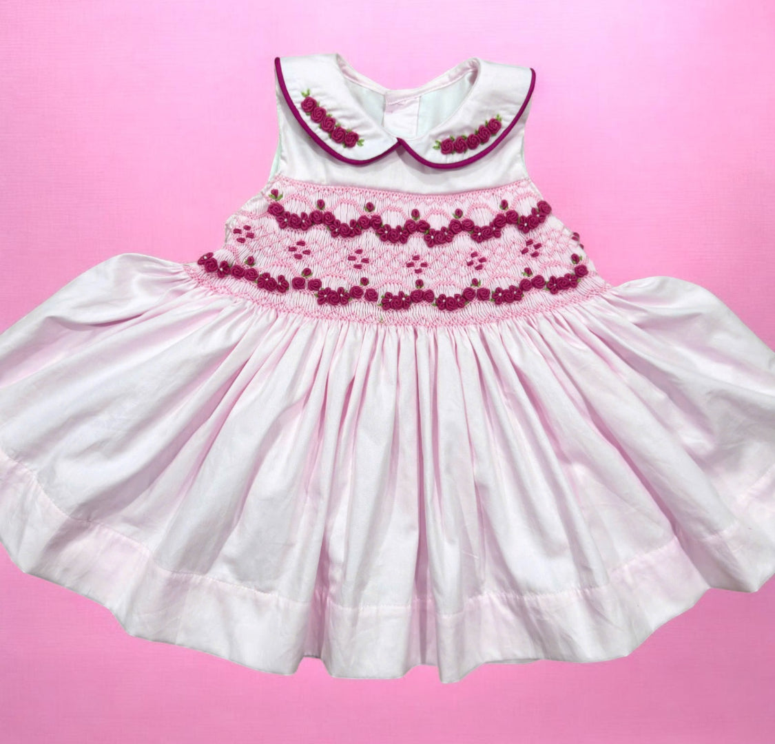 2 tone pink sleeveless dress