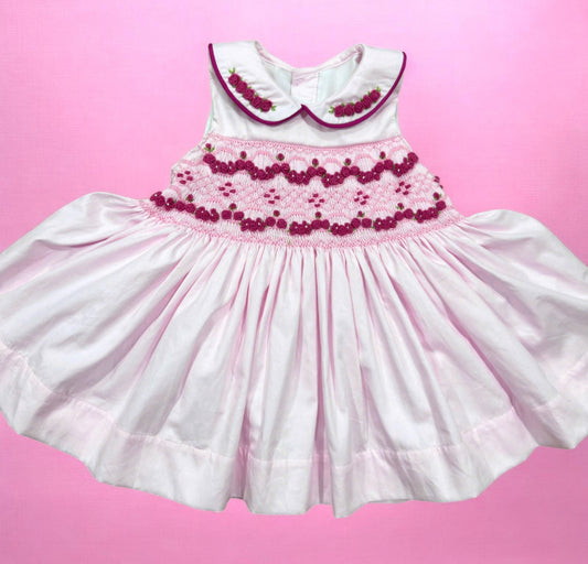 2 tone pink sleeveless dress