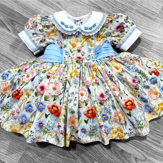 3D flower dress