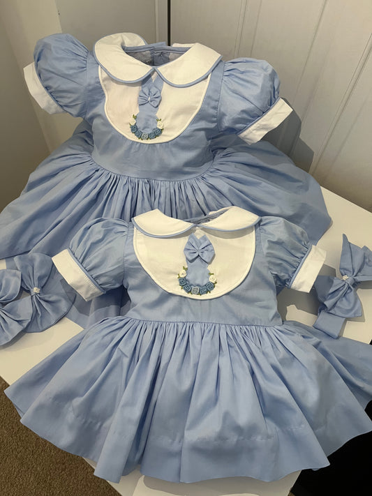 Baby blue bunny rabbit dress