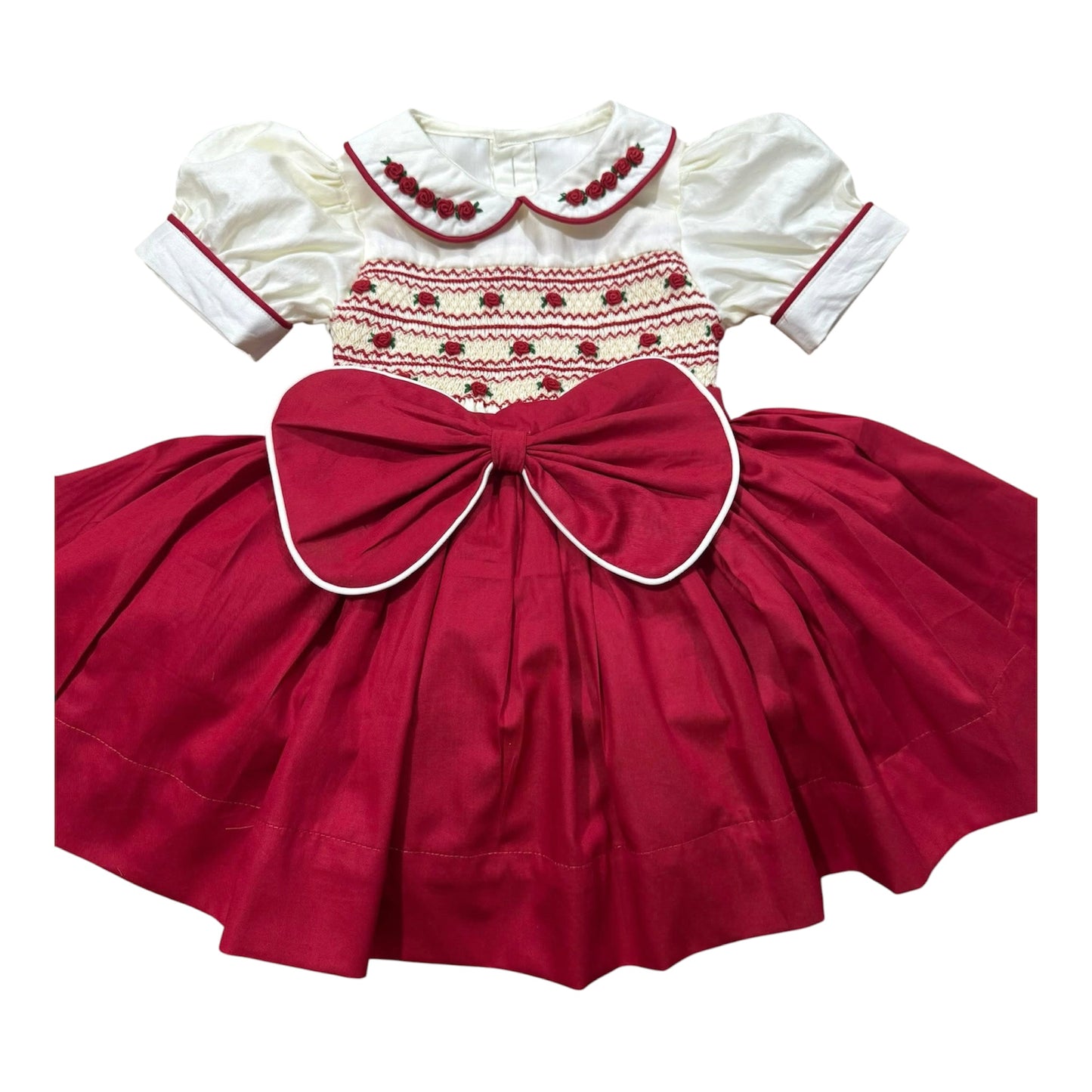 Girls red skirt set
