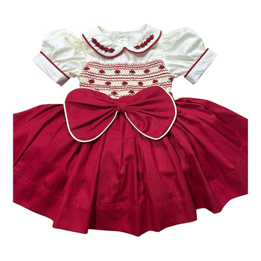 Girls red skirt set