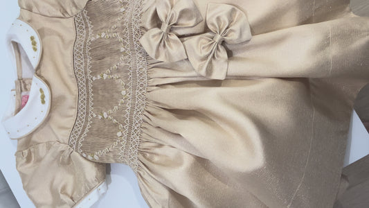 Gold shimmer dress